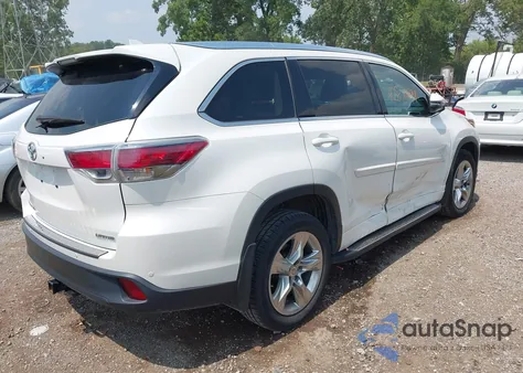 2014 Toyota Highlander Limited V6 from USA, damaged, VIN 5TDYKRFH3ES035148